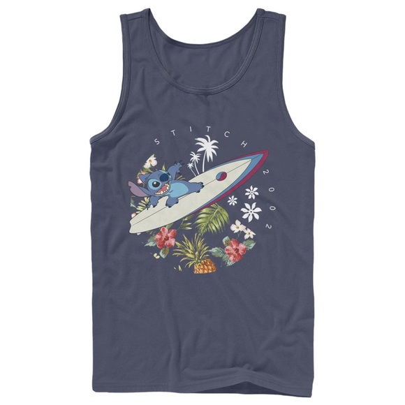 Disney Other - Mens Lilo & Stitch Tropical Waves tank Large